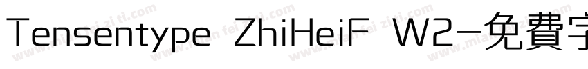 Tensentype ZhiHeiF W2字体转换